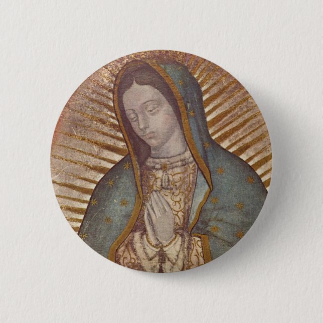 BÓTON REDONDO 5.08CM NOSSA SENHORA GUADALUPE (Frente)