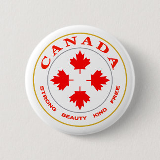 Bóton Redondo 5.08cm Nosso Símbolo Canadense
