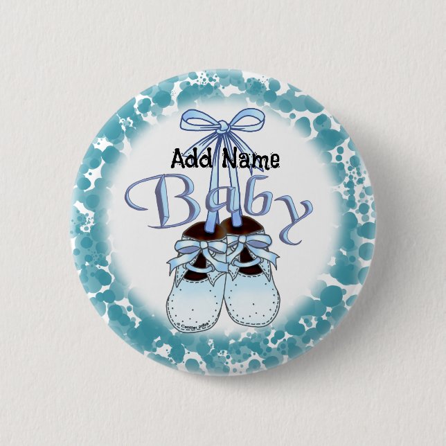 Bóton Redondo 5.08cm Nossos Calçados de Bebê (Frente)