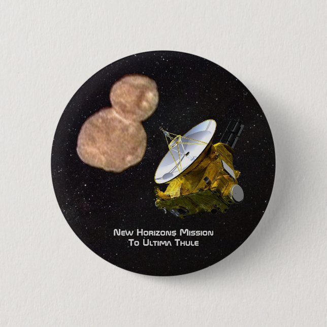 Bóton Redondo 5.08cm Nova Missão Horizonte para a Tule Ultima (Frente)