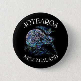 BÓTON REDONDO 5.08CM NOVO CRACHÁ RUND ZEALAND KIWI PAUA 6 CM