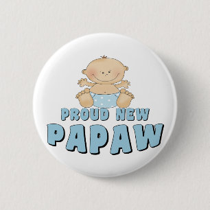 Bóton Redondo 5.08cm NOVO Papaw Orgulhoso Menino