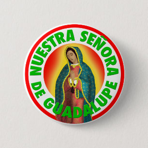 Bóton Redondo 5.08cm Nuestra Señora de Guadalupe
