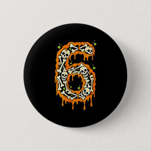 Bóton Redondo 5.08cm Número 6 Seis Sete 6 7 Meme Design Engraçado Casai