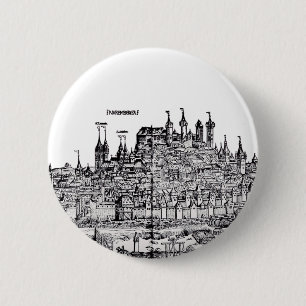 Bóton Redondo 5.08cm Nuremberg Cidade medieval na Alemanha