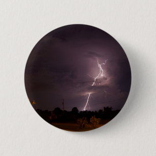 Bóton Redondo 5.08cm Nuvens de tempestade noturnas