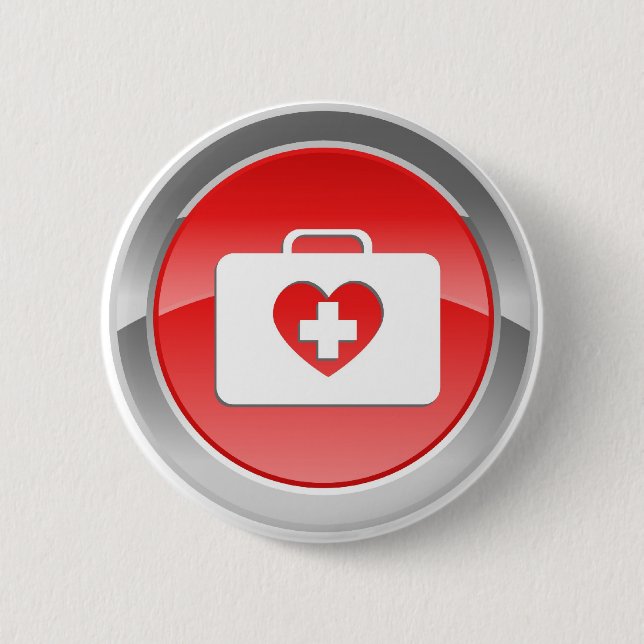 Bóton Redondo 5.08cm O amor do punho ajuda ao botão (Frente)