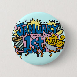 Bóton Redondo 5.08cm O ano novo do dia