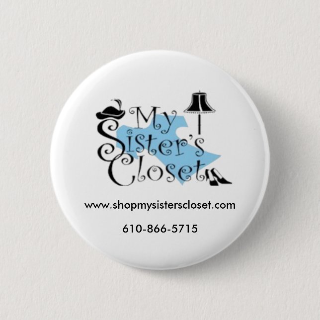 Bóton Redondo 5.08cm O armário da minha irmã (Frente)