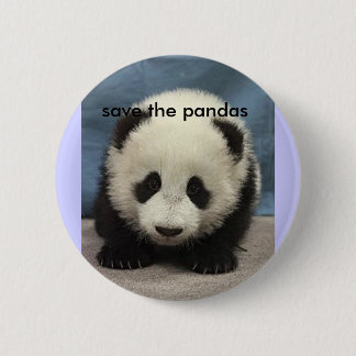 Bóton Redondo 5.08cm o baby_panda, salvar as pandas