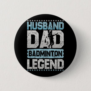 Bóton Redondo 5.08cm O Badminton lê o Badminto do Tartaruga Retro