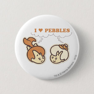 Bóton Redondo 5.08cm O Bam Bam ama PEBBLES™