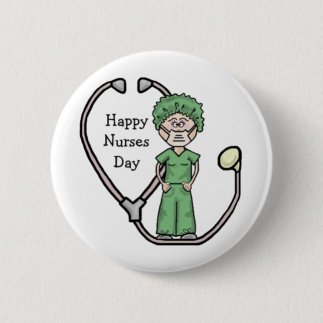 Bóton Redondo 5.08cm O botão cirúrgico fêmea da enfermeira (Frente)