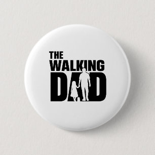 Bóton Redondo 5.08cm O Botão Pai e Filha The Walking Dad