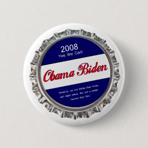 Bóton Redondo 5.08cm o bottlecap obama biden