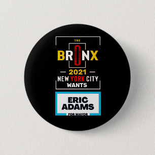 Bóton Redondo 5.08cm O Bronx quer Eric Adams para o prefeito da NYC