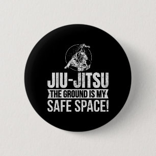 Bóton Redondo 5.08cm O Chão É Espaço Seguro Jiu Jitsu Brasileiro