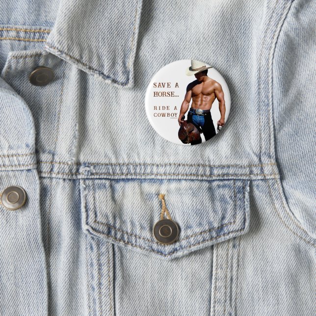 Bóton Redondo 5.08cm O chapéu de vaqueiro de palha do SlipperyJoe deve  (In Situ)