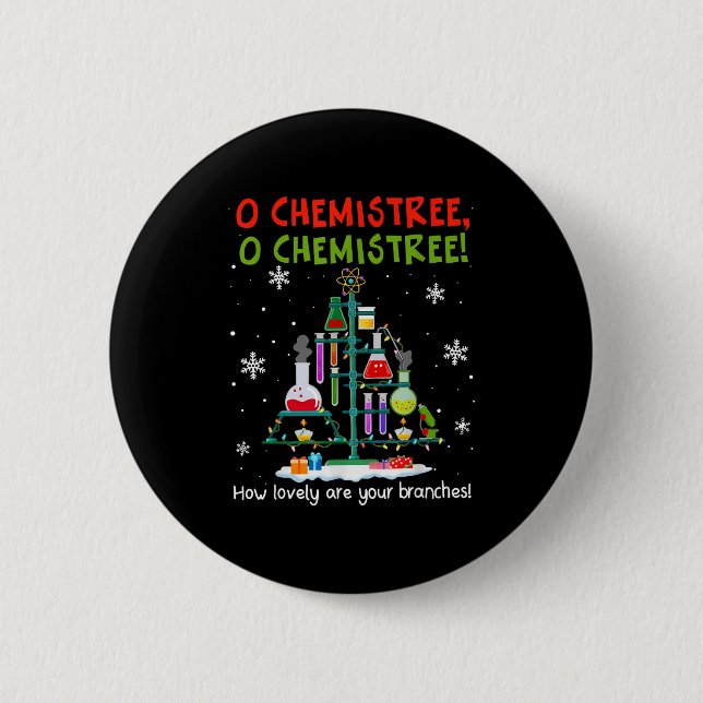 Bóton Redondo 5.08cm O Chemistree How Lovely Are Your Branches Teacher  (Frente)