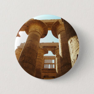 Bóton Redondo 5.08cm O complexo do templo de Karnak em Thebes, Egipto