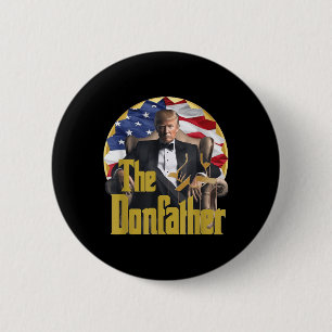 Bóton Redondo 5.08cm O Dondad, Engraçado Trump 2024, O Comeback