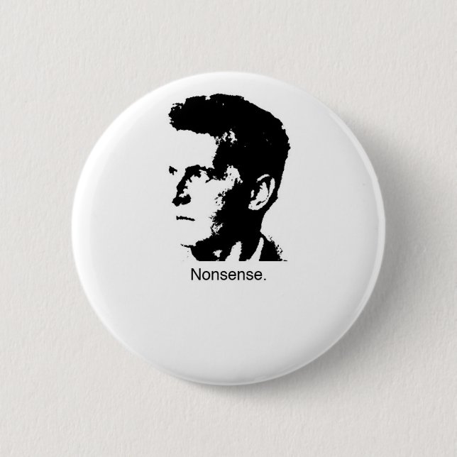 Bóton Redondo 5.08cm O encanto de Wittgenstein (Frente)