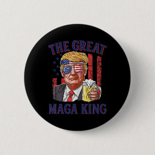 Bóton Redondo 5.08cm O Excelente Maga King é um trunfo da cerveja ameri