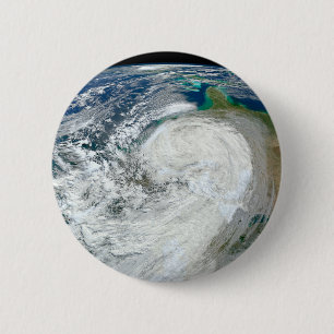 Bóton Redondo 5.08cm O Furacão Sandy Na Costa Leste Dos Eua. 3
