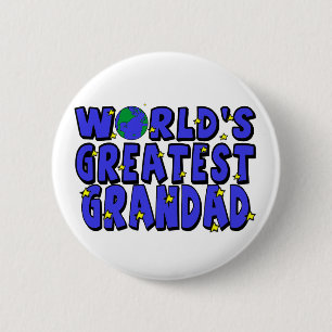 Bóton Redondo 5.08cm O grande Grandad    do mundo