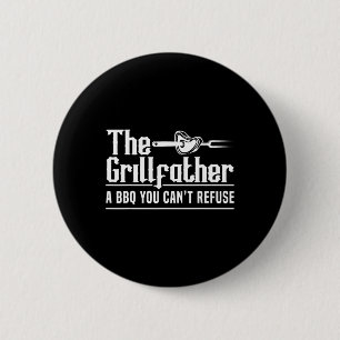 Bóton Redondo 5.08cm O Grillfather Churrasco Grelhar Grillmaster Churra