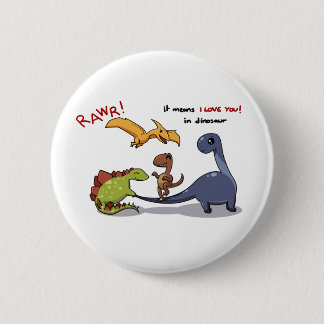 Bóton Redondo 5.08cm O grupo bonito de dinossauros Rawr significa que
