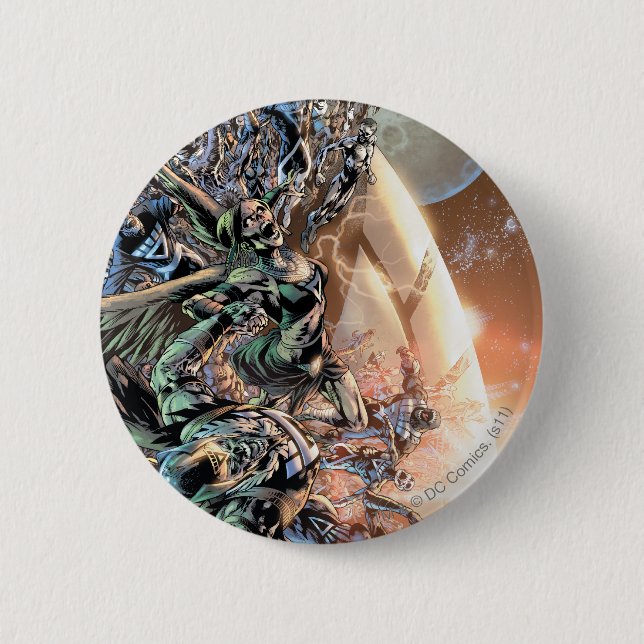 Bóton Redondo 5.08cm O grupo e a lua os mais pretos da noite (Frente)