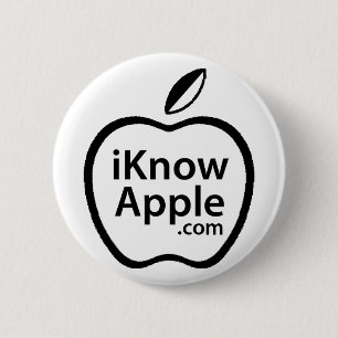 Bóton Redondo 5.08cm o iKnow Apple abotoa-se