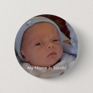 Bóton Redondo 5.08cm o jake pequeno, meu nome é Jacob!