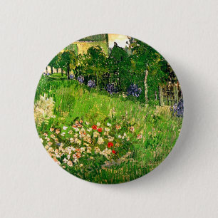 Bóton Redondo 5.08cm O Jardim de Daubigny Van Gogh de Belas Artes