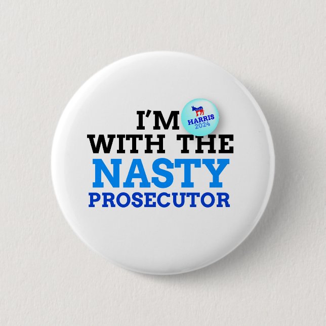 Bóton Redondo 5.08cm O malvado Procurador (Frente)