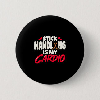 Bóton Redondo 5.08cm O manejo do stick é cardio jogadores de hóquei no