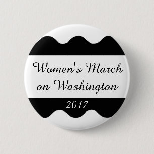 Bóton Redondo 5.08cm O março das mulheres em Washington