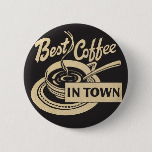 Bóton Redondo 5.08cm O melhor café na cidade