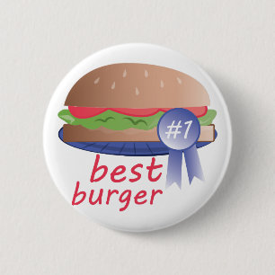 Bóton Redondo 5.08cm O melhor hamburguer
