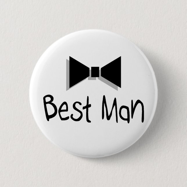 Bóton Redondo 5.08cm O melhor homem (laço 1) (Frente)