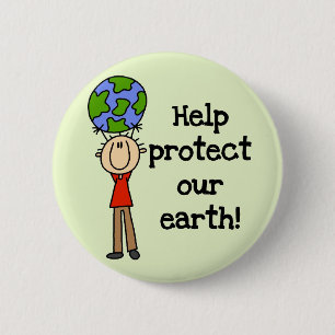 Bóton Redondo 5.08cm O menino protege nossos t-shirt e presentes da