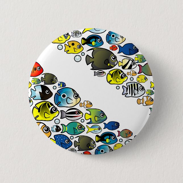 Bóton Redondo 5.08cm O mergulhador de Scubadorable embandeira para (Frente)