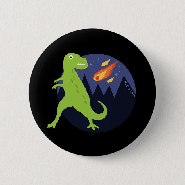 Bóton Redondo 5.08cm O meteorito que colou (Frente)