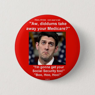 Bóton Redondo 5.08cm O MIÚDO de HOMEM RICO - botão