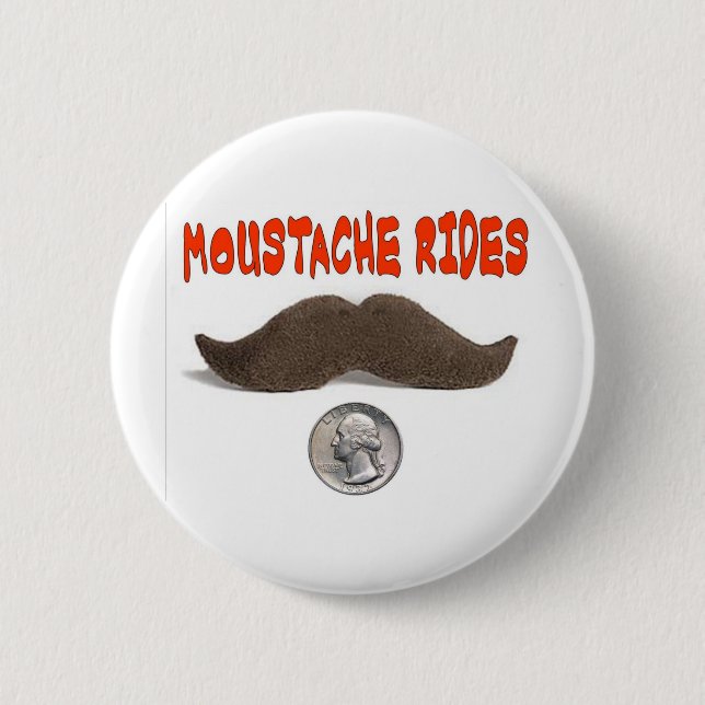 BÓTON REDONDO 5.08CM O MOUSTACHE MONTA 25 CENTAVOS (Frente)