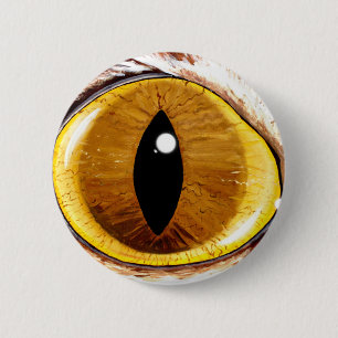 Bóton Redondo 5.08cm O olho de gato pintado