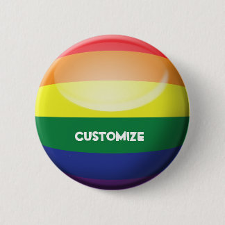 Bóton Redondo 5.08cm O orgulho gay personaliza