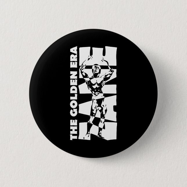 Bóton Redondo 5.08cm O Ouro Era Zane Bodybuilding (Frente)