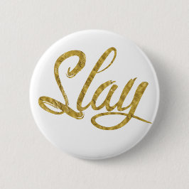 Bóton Redondo 5.08cm O ouro & o branco massacram